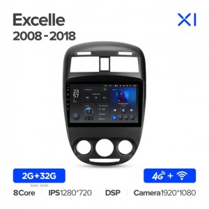 Штатная автомагнитола на Android TEYES X1 для Buick Excelle 2008-2018 2/32gb