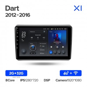 Штатная автомагнитола на Android TEYES X1 для Dodge Dart 2012-2016 2/32gb
