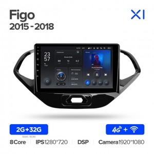 Штатная автомагнитола на Android TEYES X1 для Ford Figo 2015-2018 2/32gb