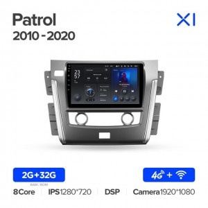 Штатная автомагнитола на Android TEYES X1 для Nissan Patrol Y62 2010-2020 2/32gb