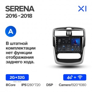 Штатная автомагнитола на Android TEYES X1 для Nissan Serena 2016-2018 (Версия A) 2/32gb