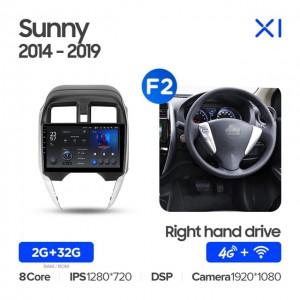 Штатная автомагнитола на Android TEYES X1 для Nissan Sunny 2014-2019 (Версия F2) 2/32gb