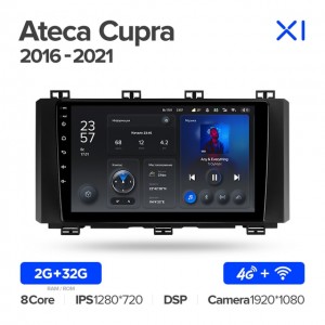Штатная автомагнитола на Android TEYES X1 для Seat Ateca Cupra 2016-2021 2/32gb