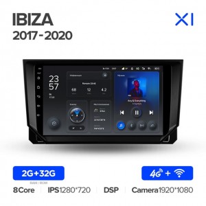 Штатная автомагнитола на Android TEYES X1 для Seat Ibiza 2017-2020 2/32gb
