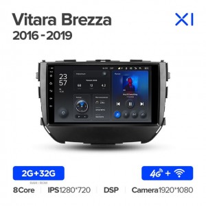 Штатная автомагнитола на Android TEYES X1 для Suzuki Vitara Brezza 2016-2019 2/32gb