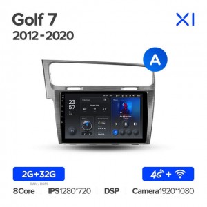 Штатная автомагнитола на Android TEYES X1 для Volkswagen Golf 7 2012-2020 (Версия A) 2/32gb