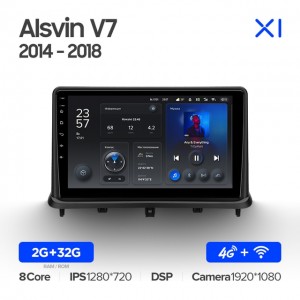 Штатная автомагнитола на Android TEYES X1 для Changan Alsvin V7 2014-2018 2/32gb