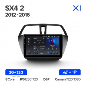 Штатная автомагнитола на Android TEYES X1 для Suzuki SX4 2 S-Cross 2012-2016 2/32gb