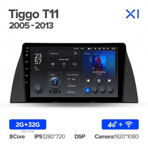 Штатная автомагнитола на Android TEYES X1 для Chery Tiggo T11 2005-2013 2/32gb