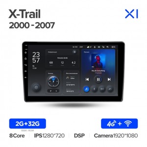 Штатная автомагнитола на Android TEYES X1 для Nissan X-Trail 1 T30 2000-2007 2/32gb