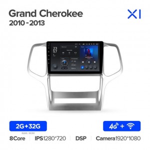 Штатная автомагнитола на Android TEYES X1 для Jeep Grand Cherokee WK2 2010-2013 2/32gb