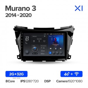 Штатная автомагнитола на Android TEYES X1 для Nissan Murano 3 Z52 2014-2020 2/32gb