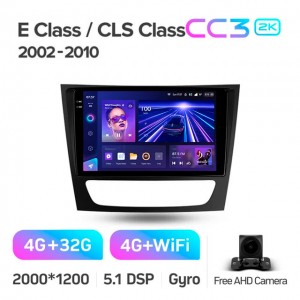 Штатная автомагнитола на Android TEYES CC3 2K для Mercedes-Benz E Class S211 W211 2002-2009, CLS Class C219 2004-2010 3/32gb