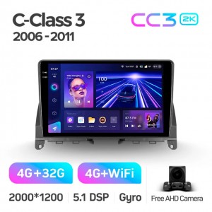 Штатная автомагнитола на Android TEYES CC3 2K для Mercedes-Benz C-Class 3 W204, S204 2006-2011 3/32gb