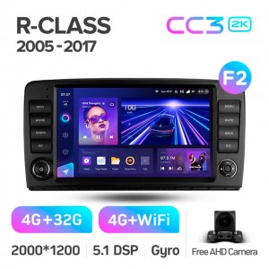 Штатная автомагнитола на Android TEYES CC3 2K для Mercedes-Benz R-Class W251, R280, R300, R320 2005-2017 (Версия F2) 3/32gb