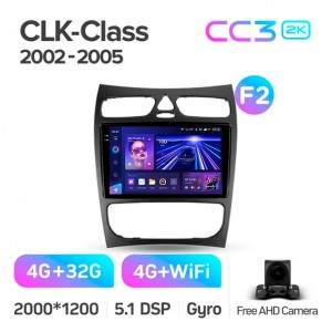Штатная автомагнитола на Android TEYES CC3 2K для Mercedes-Benz CLK-Class C209, A209 2002-2005 (Версия F2) 3/32gb