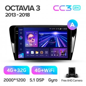Штатная автомагнитола на Android TEYES CC3 2K для Skoda Octavia 3 A7 2013-2018 (Версия A) 3/32gb