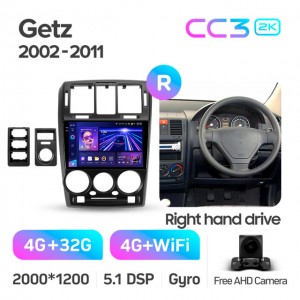 Штатная автомагнитола на Android TEYES CC3 2K для Hyundai Getz 1 2002-2011 (Версия R) (Правый руль) 3/32gb
