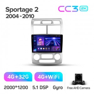 Штатная автомагнитола на Android TEYES CC3 2K для Kia Sportage 2 2004-2010 3/32gb