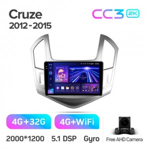 Штатная автомагнитола на Android TEYES CC3 2K для Chevrolet Cruze J300 J308 2012-2015 3/32gb