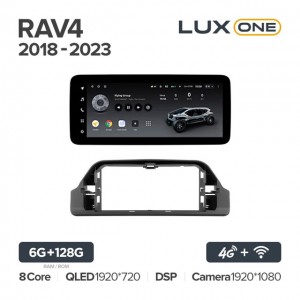 Штатная автомагнитола на Android TEYES LUX ONE для Toyota RAV4 2018-2023 6/128gb
