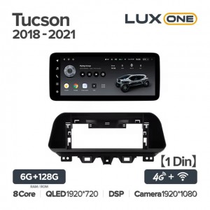 Штатная автомагнитола на Android TEYES LUX ONE для Hyundai Tucson 2018-2021 6/128gb
