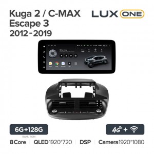 Штатная автомагнитола на Android TEYES LUX ONE для Ford Kuga 2 / C-MAX / Escape 3 2012-2019 6/128gb