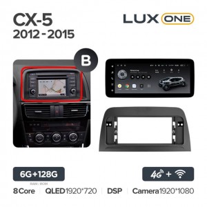 Штатная автомагнитола на Android TEYES LUX ONE для Mazda CX-5 2012-2015 (Версия B) 6/128gb