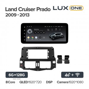 Штатная автомагнитола на Android TEYES LUX ONE для Toyota Land Cruiser Prado 150 2009-2013 6/128gb