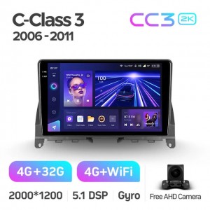 Штатная автомагнитола на Android TEYES CC3 2K для Mercedes-Benz C-Class 3 W204 S204 2006-2011 3/32gb