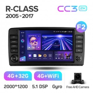 Штатная автомагнитола на Android TEYES CC3 2K для Mercedes-Benz R-Class W251 R280 R300 R320 2005-2017 (Версия F2) 3/32gb