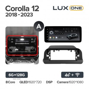 Штатная автомагнитола на Android TEYES LUX ONE для Toyota Corolla 12 E210 XP210 2018-2023 (Версия A) 6/128gb