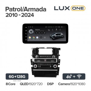 Штатная автомагнитола на Android TEYES LUX ONE для Nissan Patrol Y62, Armada Y62 2010-2024  6/128gb
