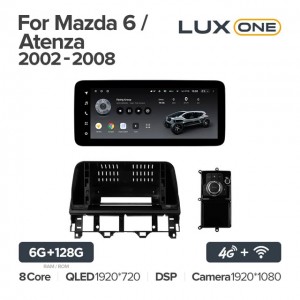 Штатная автомагнитола на Android TEYES LUX ONE для Mazda 6, Atenza GG 2002-2008 6/128gb