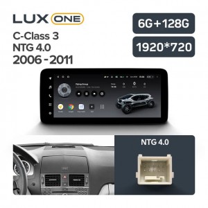 Штатная автомагнитола на Android TEYES LUX ONE для Mercedes-Benz C-Class 3 NTG4.0 2006-2011 6/128gb