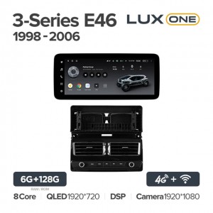 Штатная автомагнитола на Android TEYES LUX ONE для BMW 3-Series E46 1998-2006 6/128gb