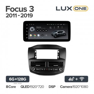 Штатная автомагнитола на Android TEYES LUX ONE для Ford Focus 3 2011-2019 6/128gb