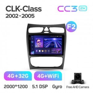 Штатная автомагнитола на Android TEYES CC3 2K для Mercedes-Benz CLK-Class C209 A209 2002-2005 (Версия F2) 3/32gb