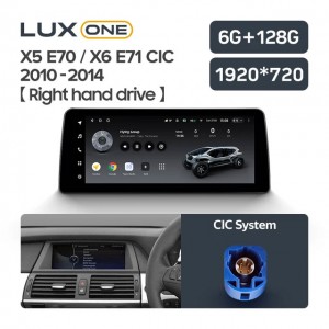 Штатная автомагнитола на Android TEYES LUX ONE для BMW X5 E70 / X6 E71 CIC 2010-2014 (Правый руль) 6/128gb