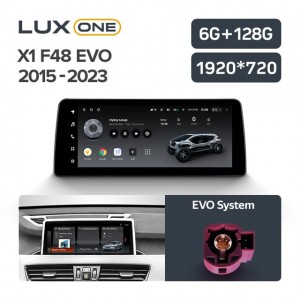Штатная автомагнитола на Android TEYES LUX ONE для BMW X1 F48 EVO 2015-2023 6/128gb