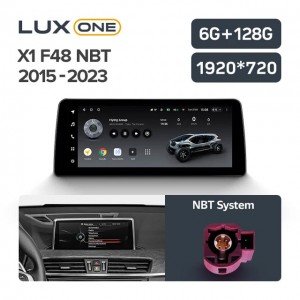 Штатная автомагнитола на Android TEYES LUX ONE для BMW X1 F48 NBT 2015-2023 6/128gb