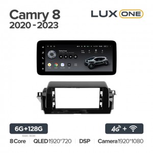 Штатная автомагнитола на Android TEYES LUX ONE для Toyota Camry 8 2020-2023 6/128gb