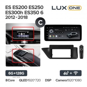 Штатная автомагнитола на Android TEYES LUX ONE для Lexus ES: ES200, ES250, ES300h, ES350 6 2012-2018 (Версия C) 6/128gb