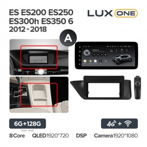 Штатная автомагнитола на Android TEYES LUX ONE для Lexus ES: ES200, ES250, ES300h, ES350 6 2012-2018 (Версия A) 6/128gb