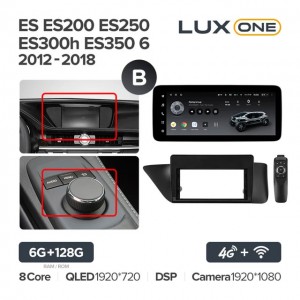 Штатная автомагнитола на Android TEYES LUX ONE для Lexus ES: ES200, ES250, ES300h, ES350 6 2012-2018 (Версия B) 6/128gb