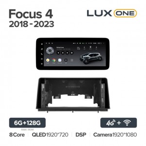 Штатная автомагнитола на Android TEYES LUX ONE для Ford Focus 4 2018-2023 6/128gb