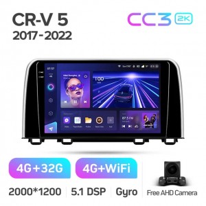 Штатная автомагнитола на Android TEYES CC3 2K для Honda CR-V 5 RT RW 2017-2022 3/32gb
