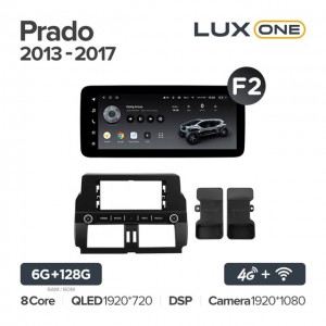 Штатная автомагнитола на Android TEYES LUX ONE для Toyota Land Cruiser Prado 150 2013-2017 (Версия F2) 6/128gb