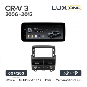 Штатная автомагнитола на Android TEYES LUX ONE для Honda CR-V 3 2006-2012 6/128gb