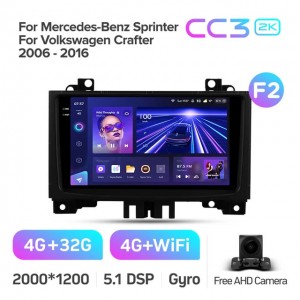 Штатная автомагнитола на Android TEYES CC3 2K для Volkswagen Crafter 2006-2016 (Версия F2) 3/32gb